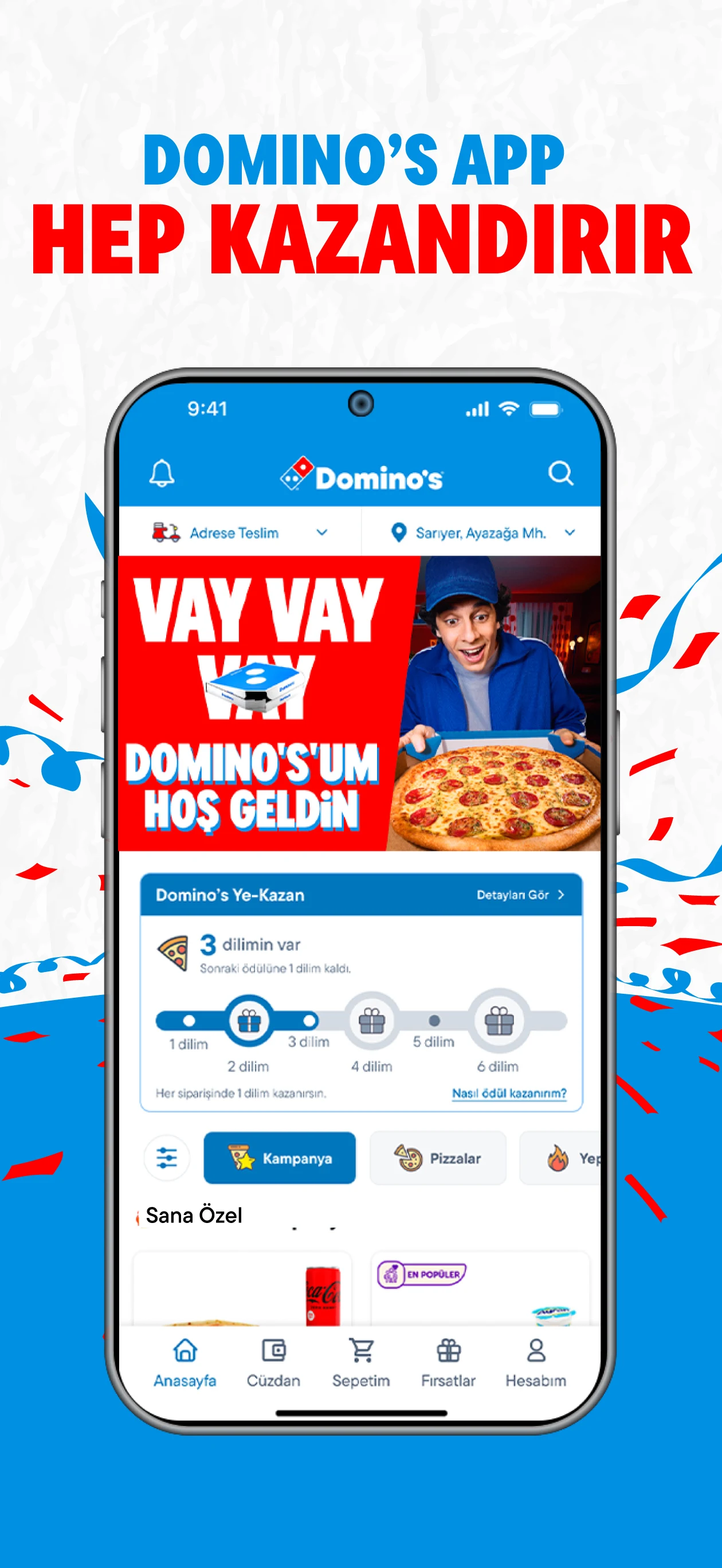Domino's Pizza Turkey screenshot
