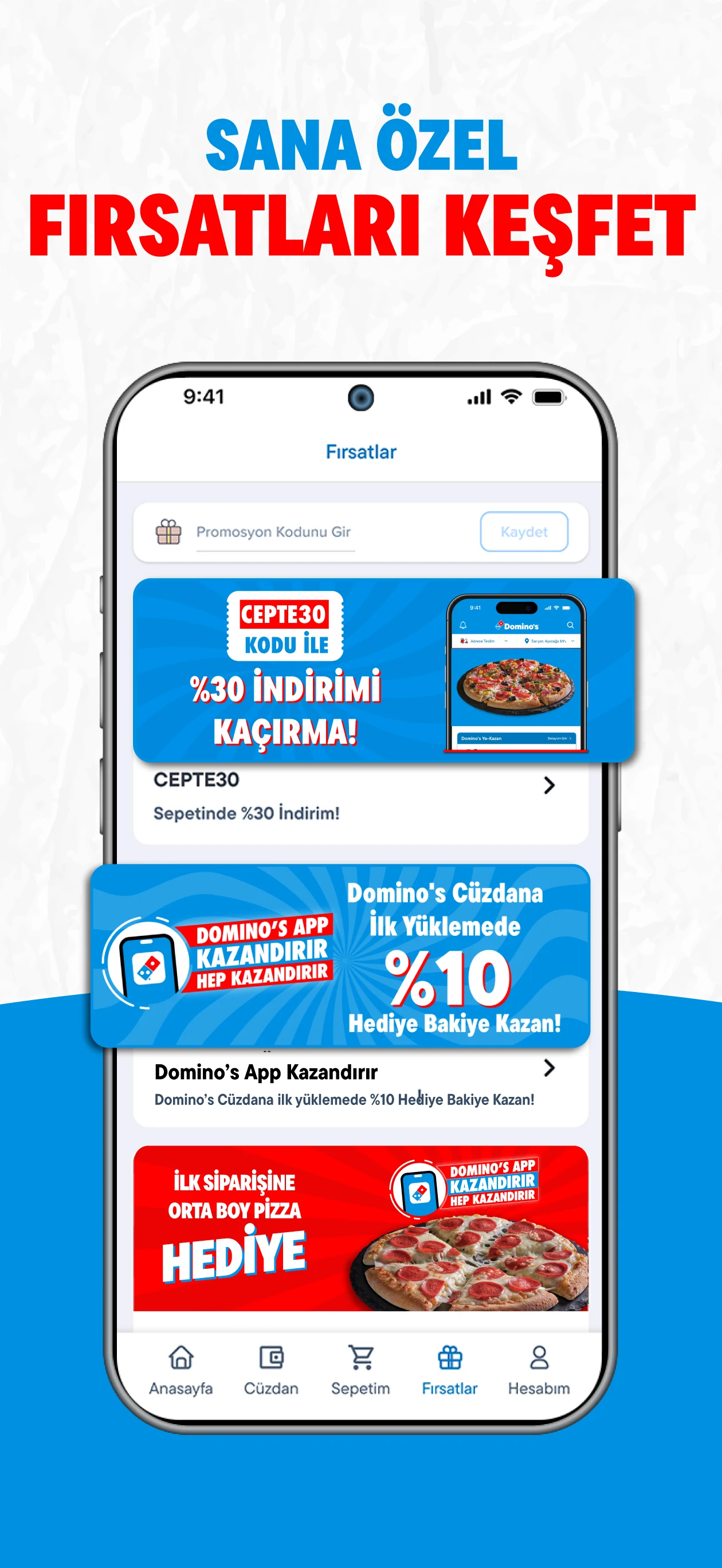 Domino's Pizza Turkey screenshot
